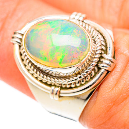 Ethiopian Opal Rings handcrafted by Ana Silver Co - RING125228