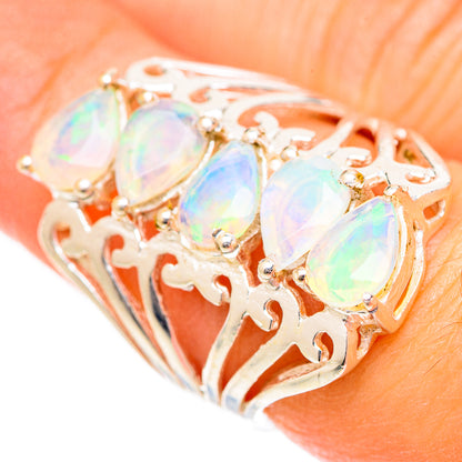 Ethiopian Opal Rings handcrafted by Ana Silver Co - RING125229
