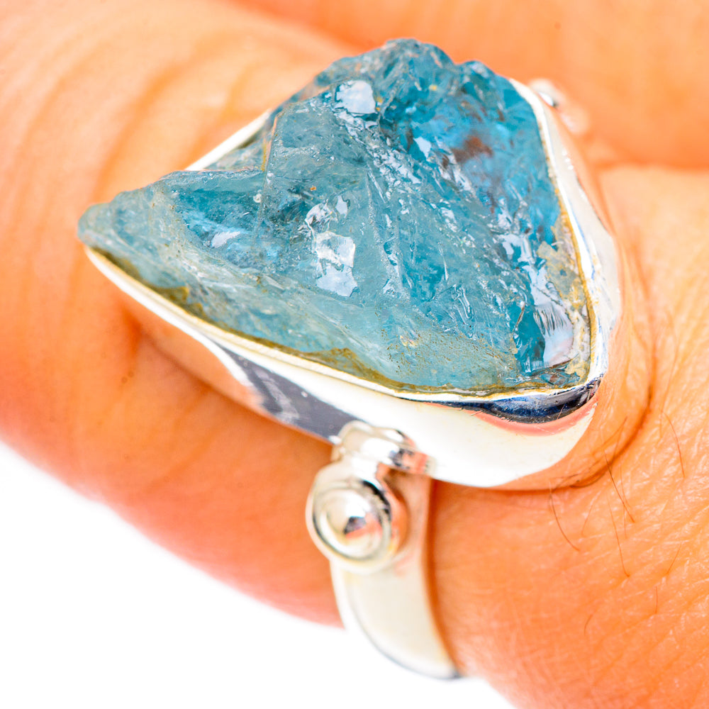 Aquamarine Rings handcrafted by Ana Silver Co - RING125237