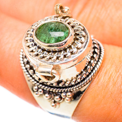 Green Tourmaline Rings handcrafted by Ana Silver Co - RING125238