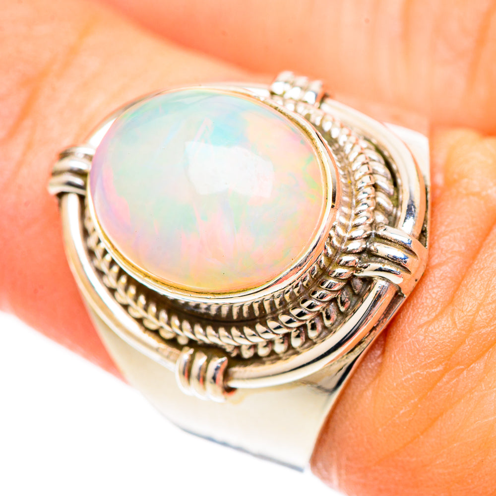 Ethiopian Opal Rings handcrafted by Ana Silver Co - RING125248