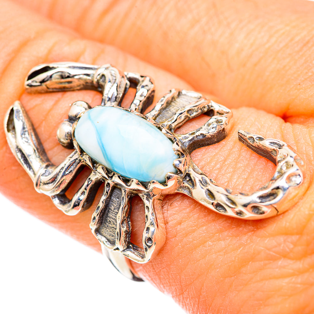 Larimar Rings handcrafted by Ana Silver Co - RING125256