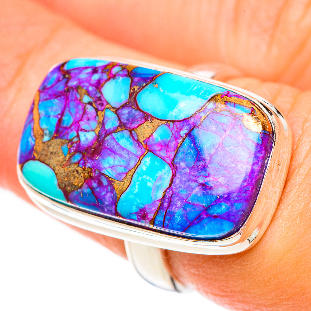 Rainbow Moonstone Rings handcrafted by Ana Silver Co - RING125262