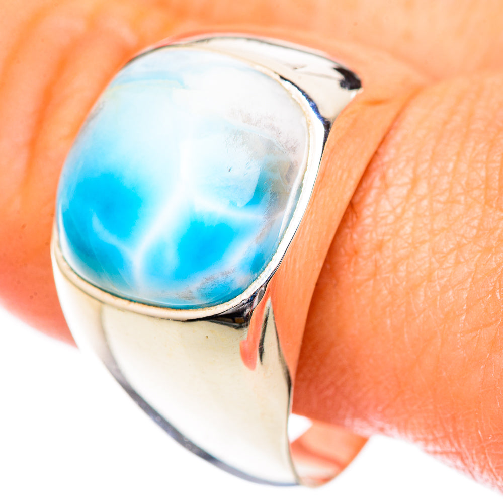 Larimar Rings handcrafted by Ana Silver Co - RING125270