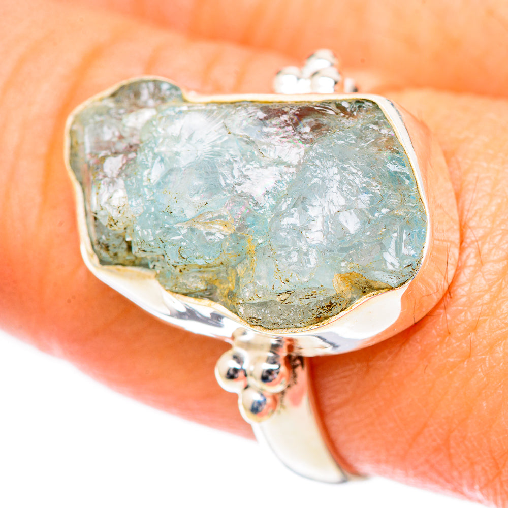 Aquamarine Rings handcrafted by Ana Silver Co - RING125271