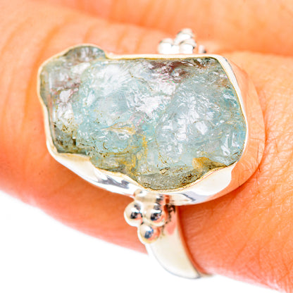 Aquamarine Rings handcrafted by Ana Silver Co - RING125271