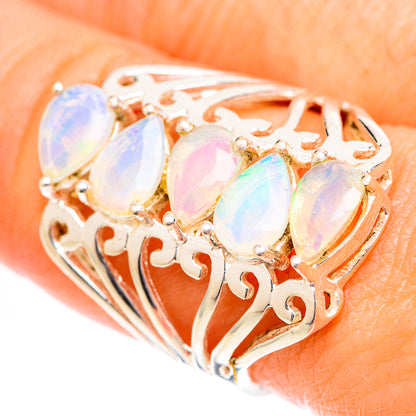 Ethiopian Opal Rings handcrafted by Ana Silver Co - RING125288