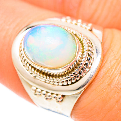Ethiopian Opal Rings handcrafted by Ana Silver Co - RING125289
