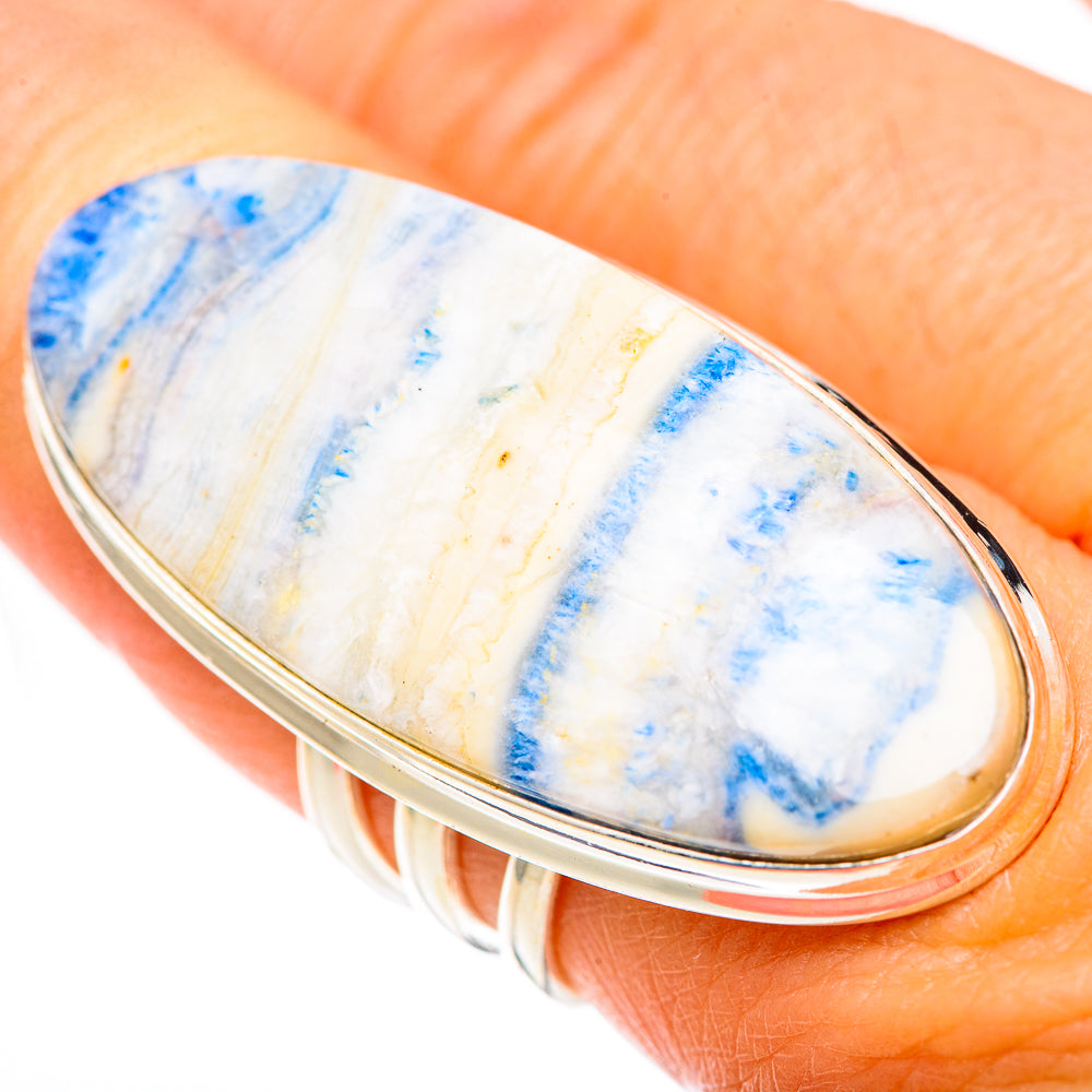 Blue Scheelite Rings handcrafted by Ana Silver Co - RING125298