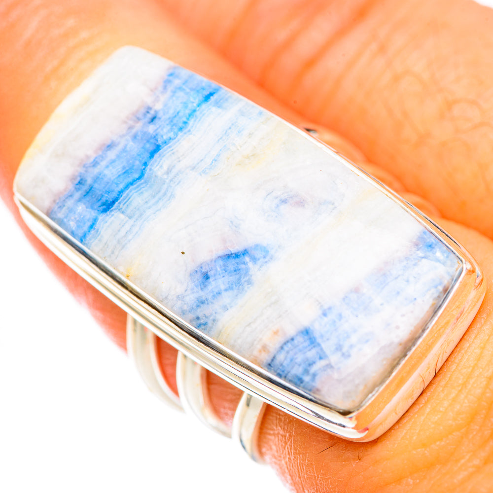 Blue Scheelite Rings handcrafted by Ana Silver Co - RING125305
