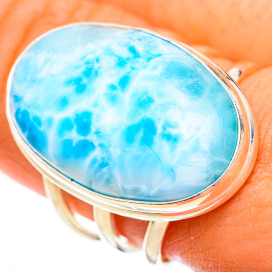 Larimar Rings handcrafted by Ana Silver Co - RING125312