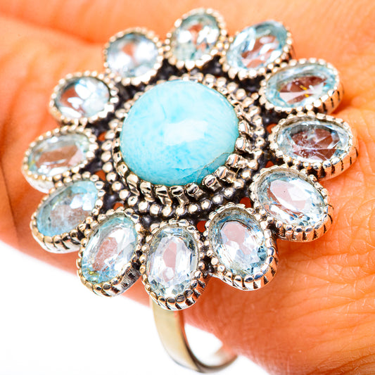 Larimar Rings handcrafted by Ana Silver Co - RING125316