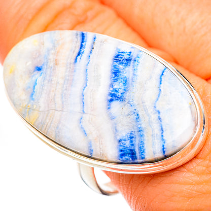 Blue Scheelite Rings handcrafted by Ana Silver Co - RING125317