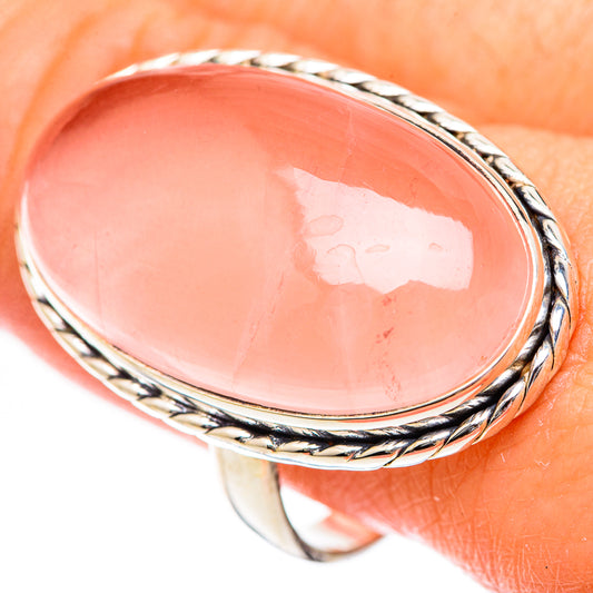 Rose Quartz Rings handcrafted by Ana Silver Co - RING125320