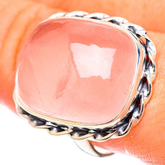 Rose Quartz Rings handcrafted by Ana Silver Co - RING125321