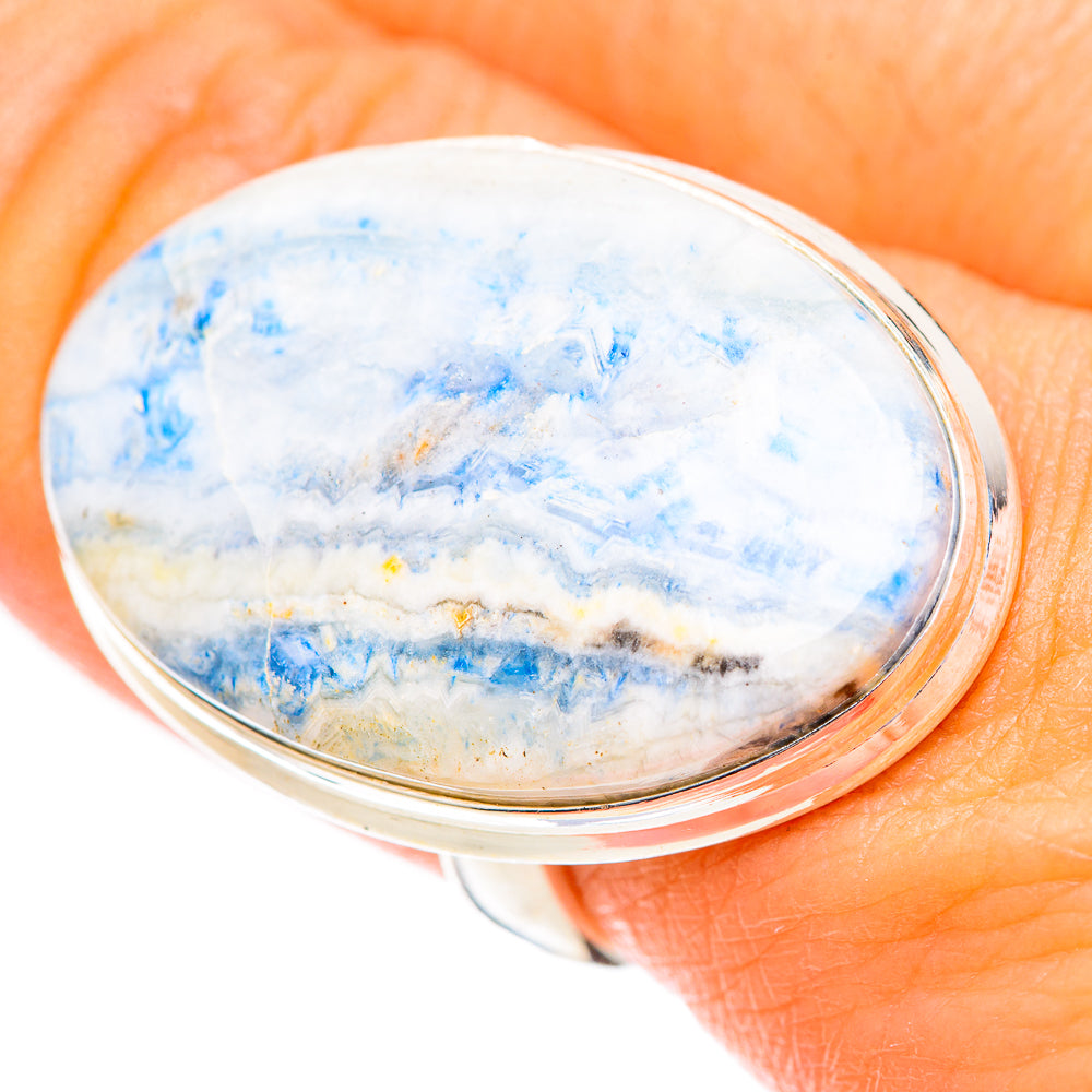 Blue Scheelite Rings handcrafted by Ana Silver Co - RING125337