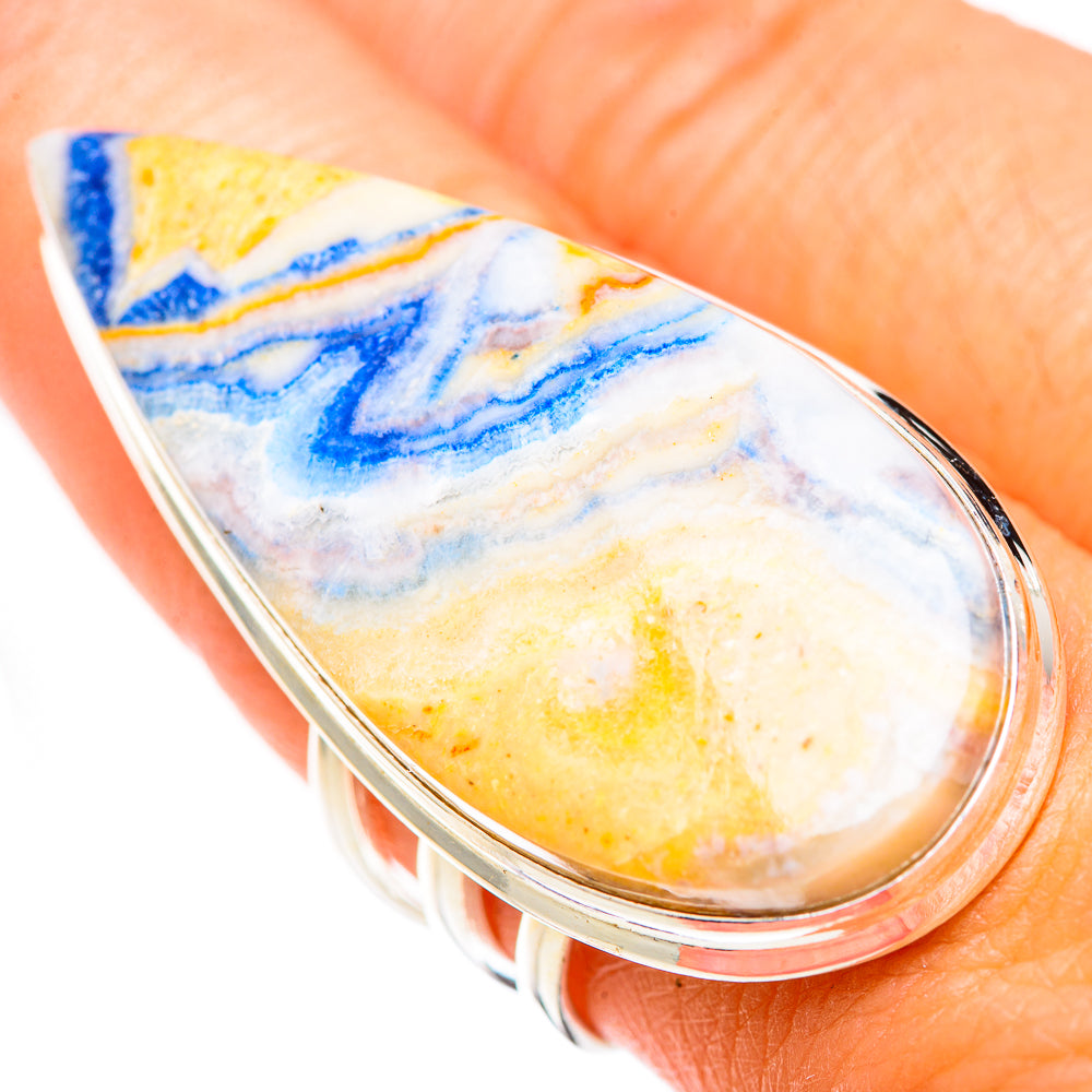Blue Scheelite Rings handcrafted by Ana Silver Co - RING125341