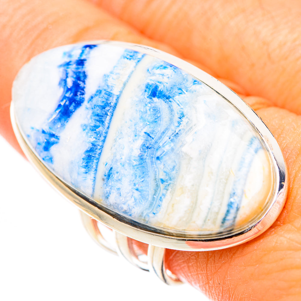 Blue Scheelite Rings handcrafted by Ana Silver Co - RING125346