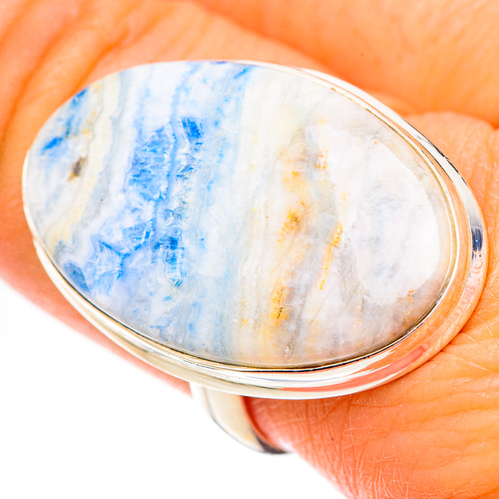 Blue Scheelite Rings handcrafted by Ana Silver Co - RING125348