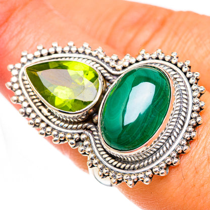 Malachite Rings handcrafted by Ana Silver Co - RING125352