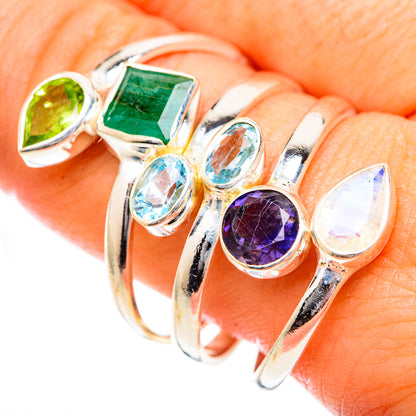 Emerald Rings handcrafted by Ana Silver Co - RING125363
