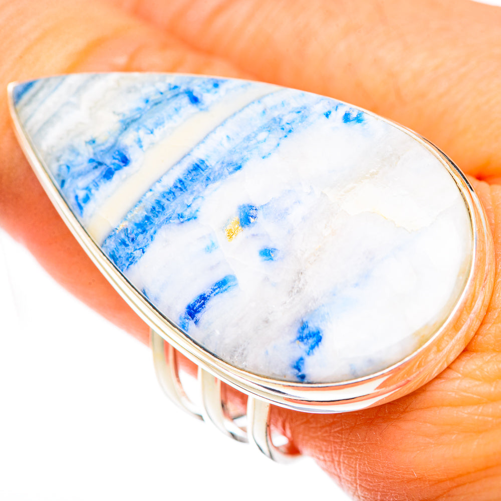 Blue Scheelite Rings handcrafted by Ana Silver Co - RING125366