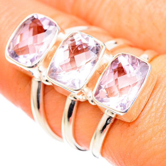 Pink Amethyst Rings handcrafted by Ana Silver Co - RING125381