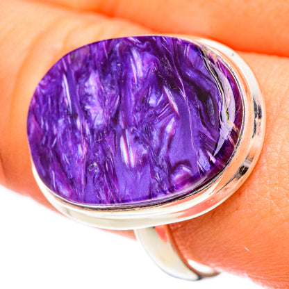 Charoite Rings handcrafted by Ana Silver Co - RING125404