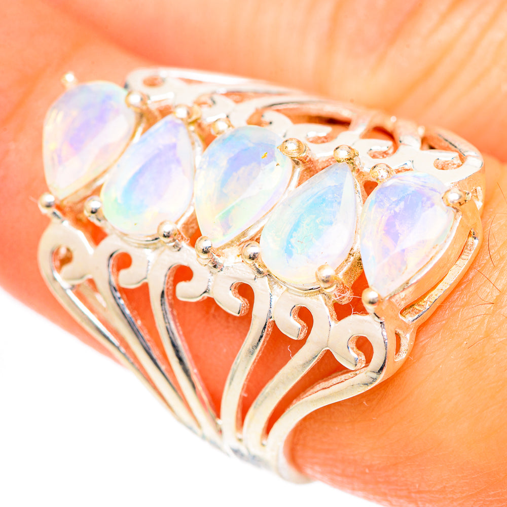 Ethiopian Opal Rings handcrafted by Ana Silver Co - RING125419