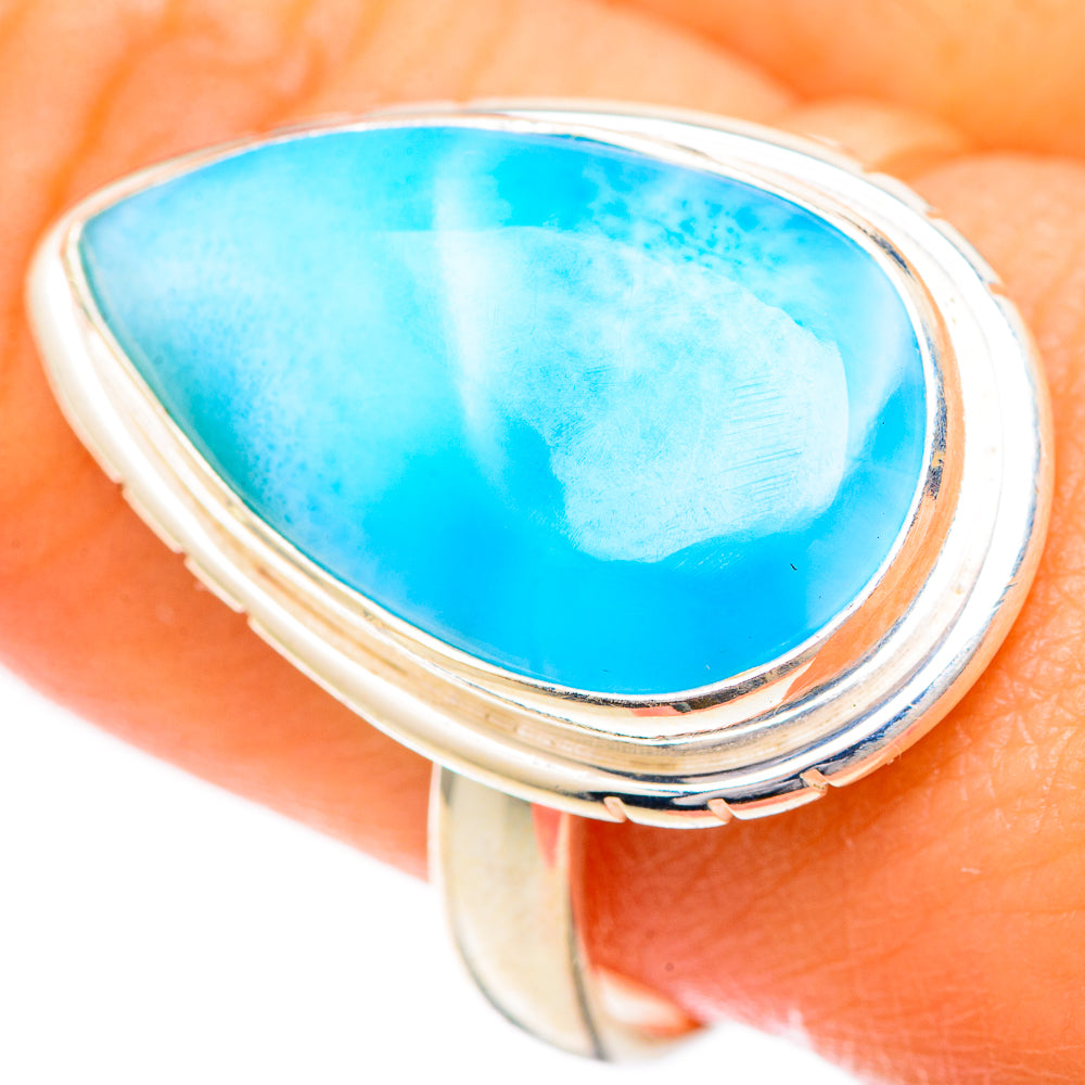 Larimar Rings handcrafted by Ana Silver Co - RING125421