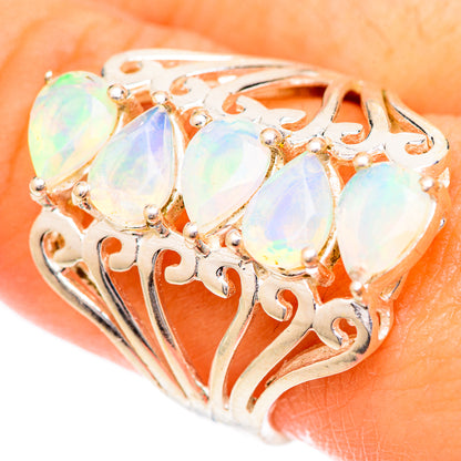 Ethiopian Opal Rings handcrafted by Ana Silver Co - RING125428