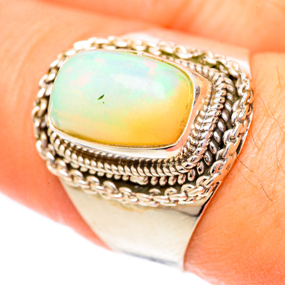 Ethiopian Opal Rings handcrafted by Ana Silver Co - RING125429