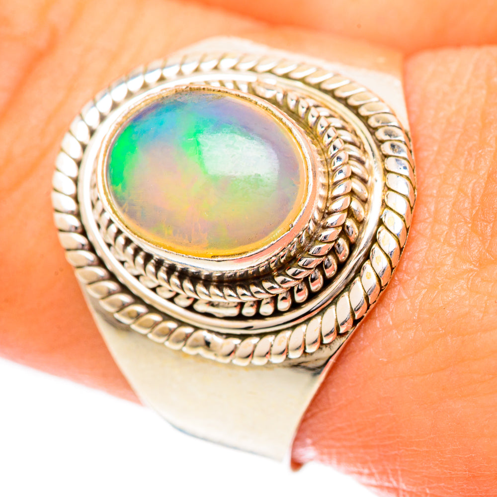 Ethiopian Opal Rings handcrafted by Ana Silver Co - RING125437
