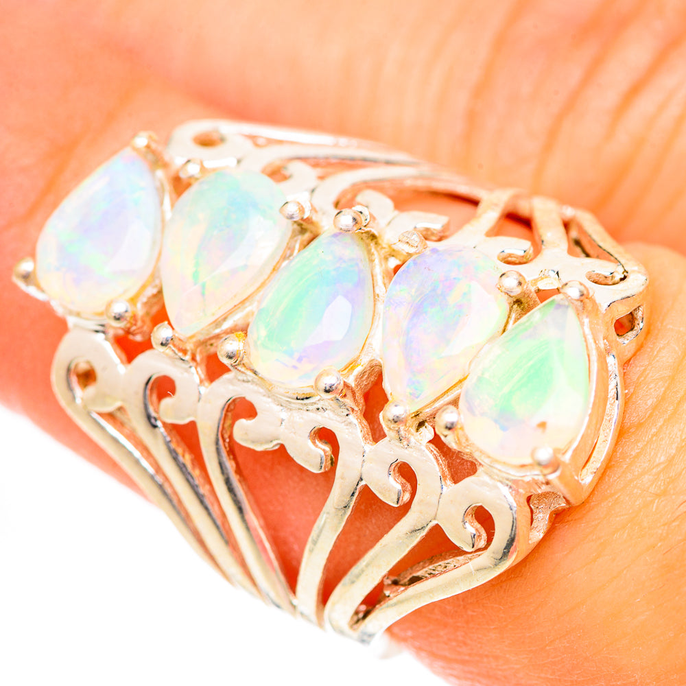 Ethiopian Opal Rings handcrafted by Ana Silver Co - RING125438