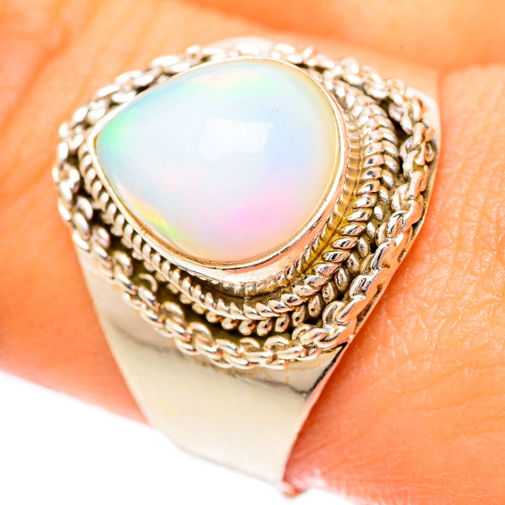 Ethiopian Opal Rings handcrafted by Ana Silver Co - RING125443
