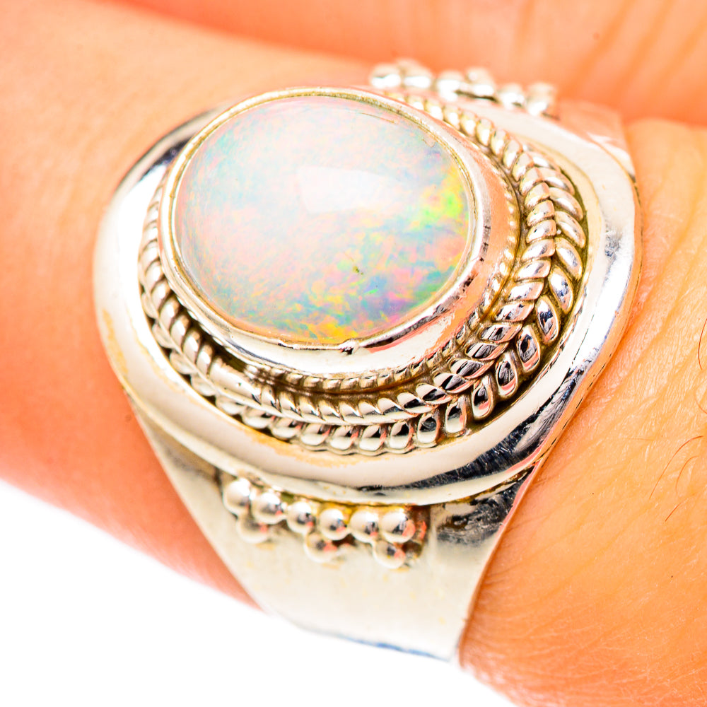 Ethiopian Opal Rings handcrafted by Ana Silver Co - RING125451