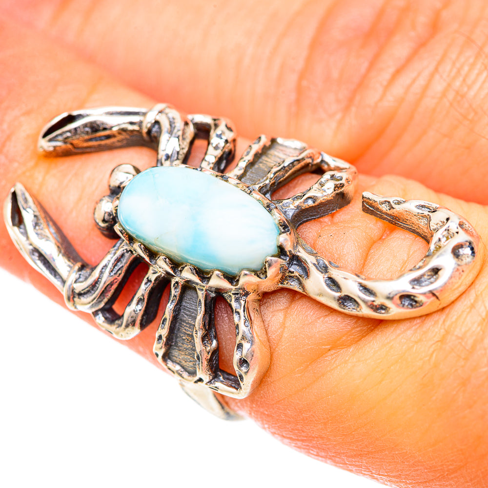 Larimar Rings handcrafted by Ana Silver Co - RING125454