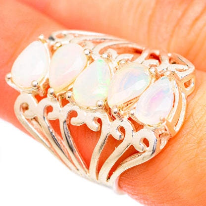 Ethiopian Opal Rings handcrafted by Ana Silver Co - RING125459