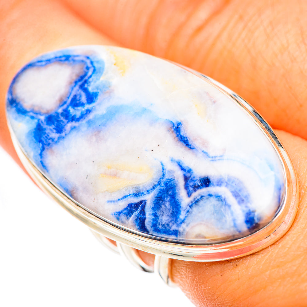 Blue Scheelite Rings handcrafted by Ana Silver Co - RING125471
