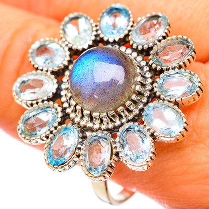 Labradorite Rings handcrafted by Ana Silver Co - RING125473