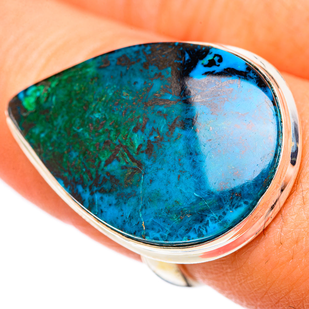 Chrysocolla Rings handcrafted by Ana Silver Co - RING125474