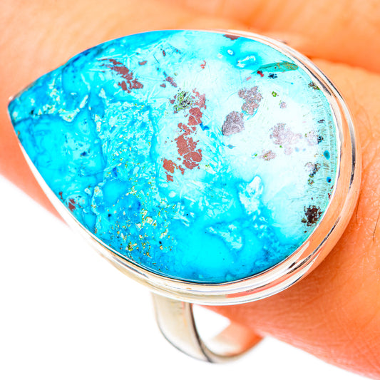 Chrysocolla Rings handcrafted by Ana Silver Co - RING125475