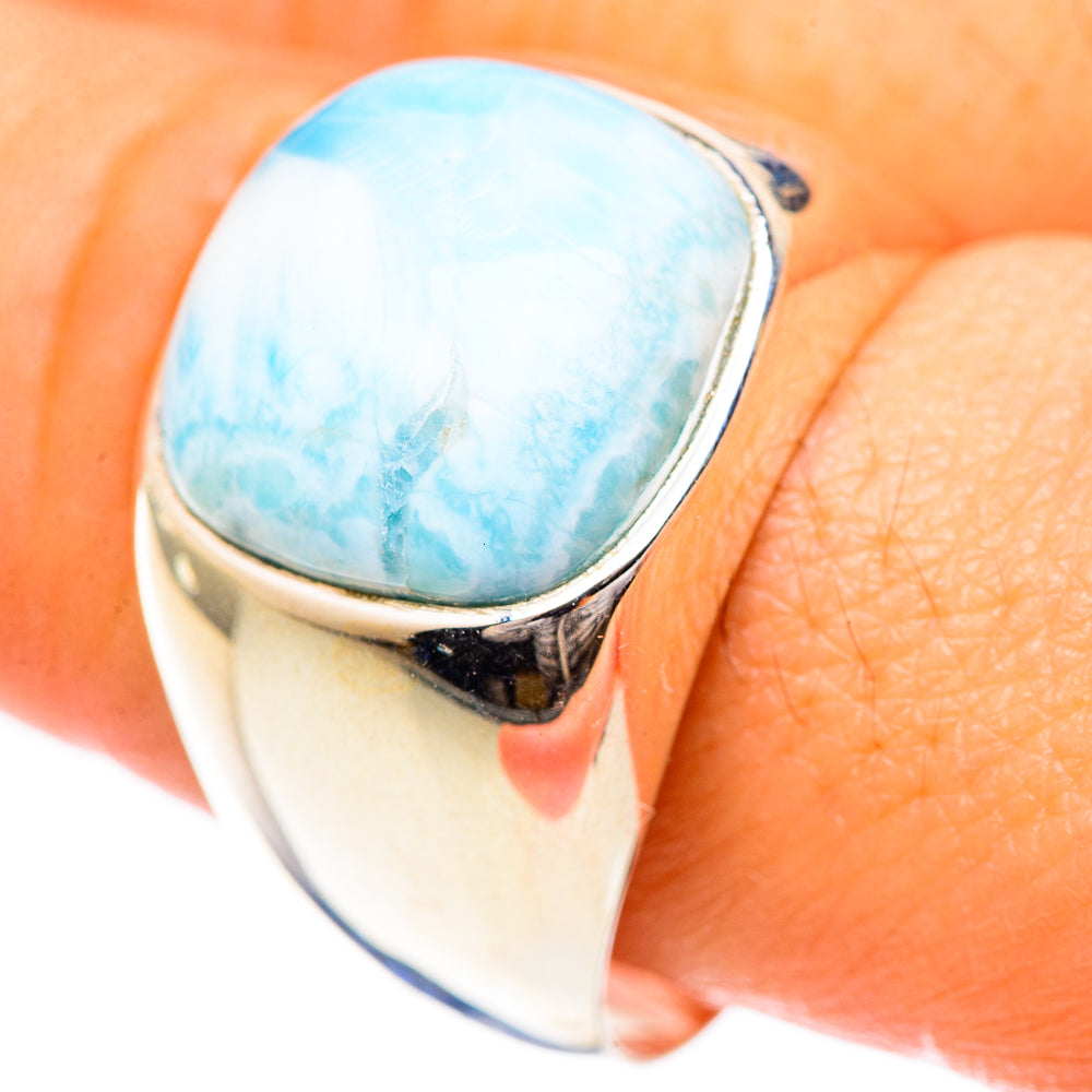 Larimar Rings handcrafted by Ana Silver Co - RING125488