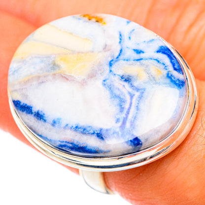 Blue Scheelite Rings handcrafted by Ana Silver Co - RING125494