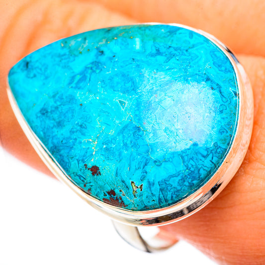 Chrysocolla Rings handcrafted by Ana Silver Co - RING125495