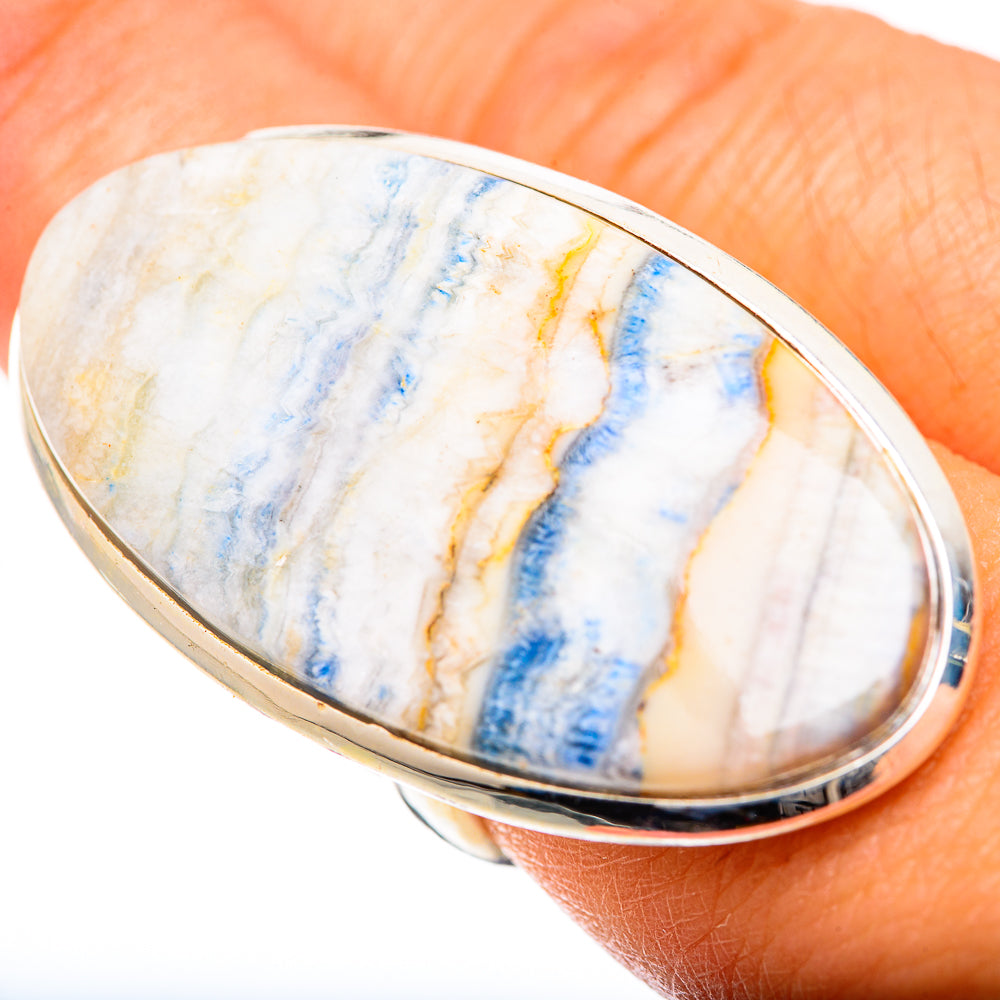 Blue Scheelite Rings handcrafted by Ana Silver Co - RING125498