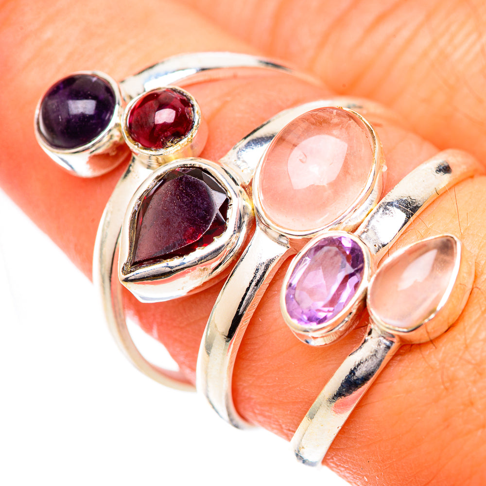 Garnet Rings handcrafted by Ana Silver Co - RING125525