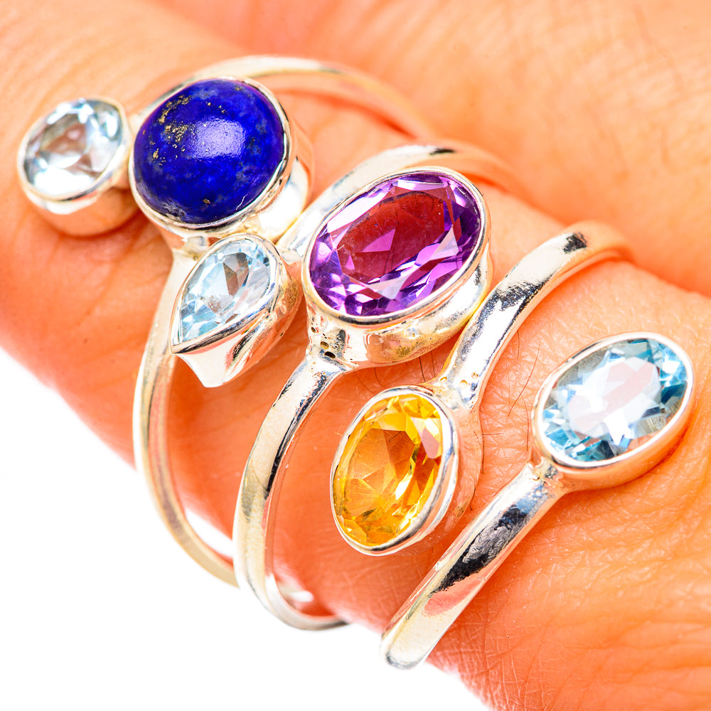 Lapis Lazuli Rings handcrafted by Ana Silver Co - RING125543