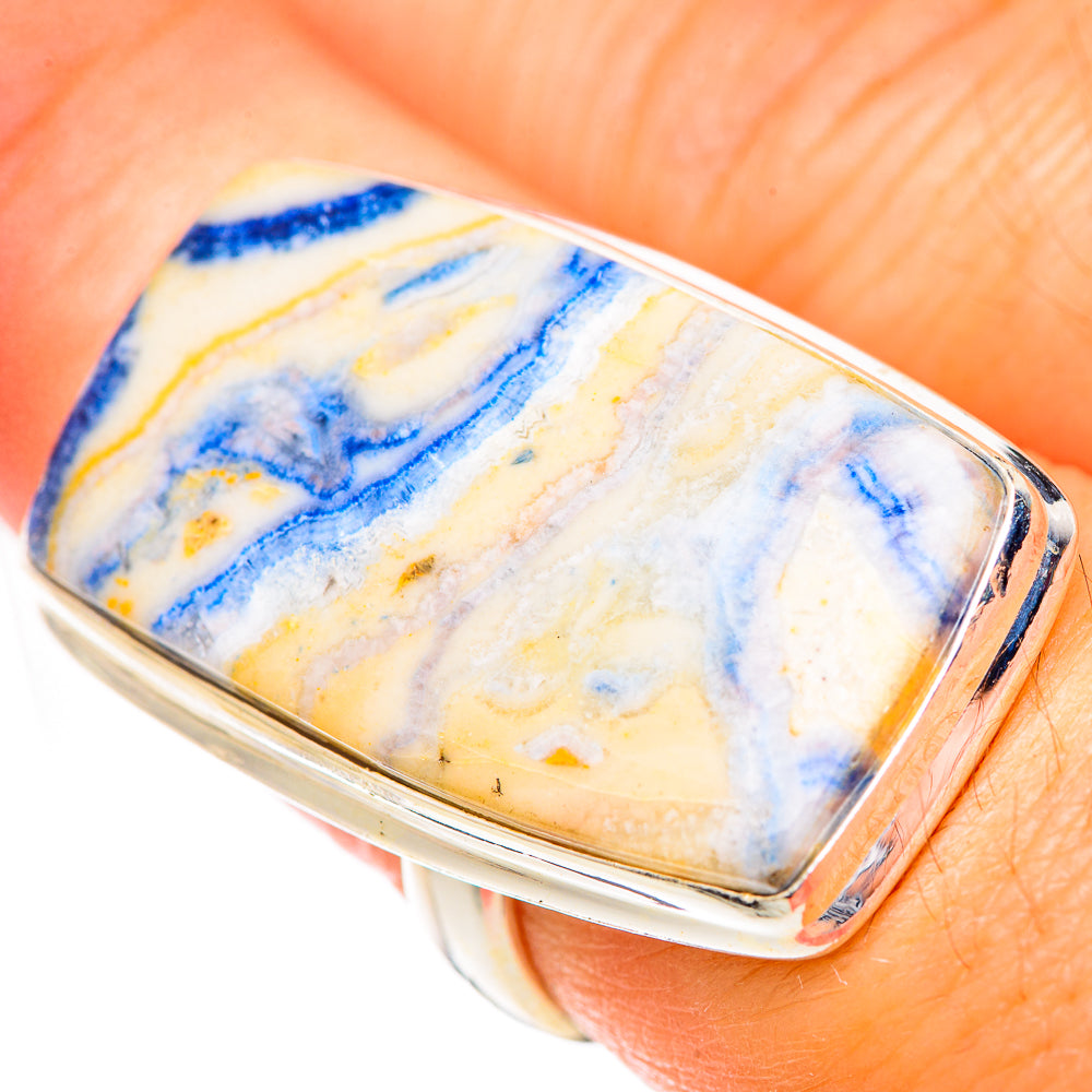 Blue Scheelite Rings handcrafted by Ana Silver Co - RING125563