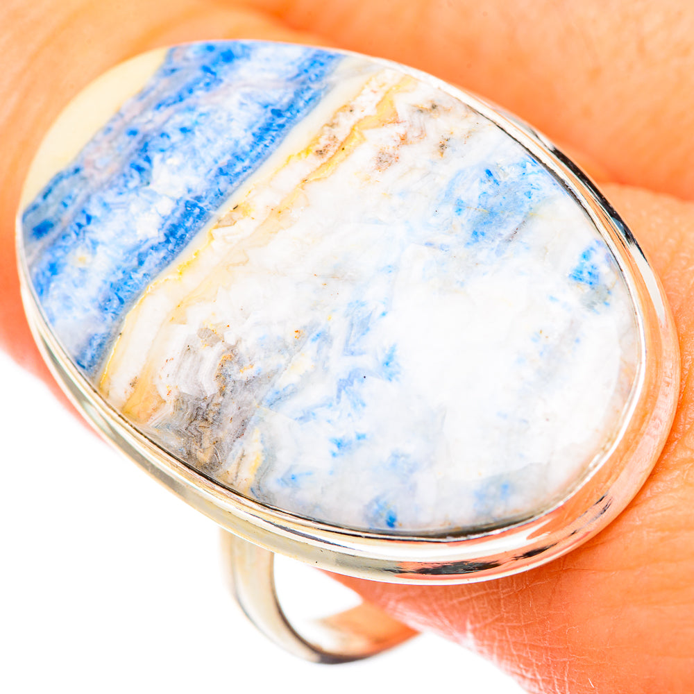 Blue Scheelite Rings handcrafted by Ana Silver Co - RING125574